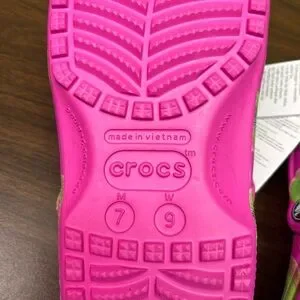 CROCS | Shoes | Crocs Pink And Green Sandals With Playful  display picture 1